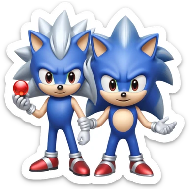 Sonic the hedgehog: Silver the hedgehog sticker