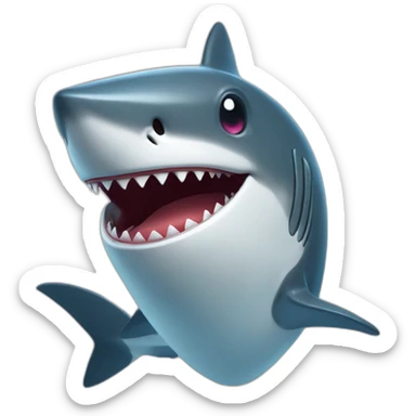 benevolent shark of the information business sticker