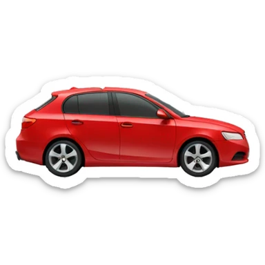 side view of a car diffuser with smoke coming out sticker