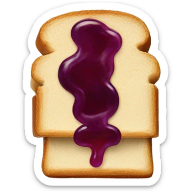 Penut butter and jelly sandwich  sticker