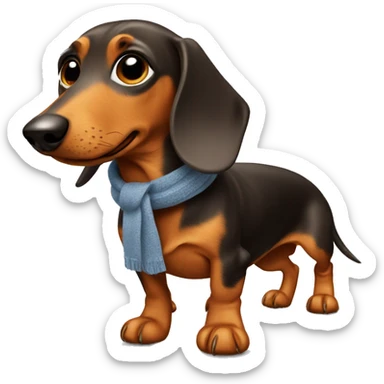 Dachshund mit Schal sticker