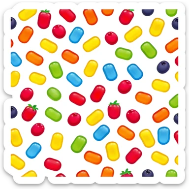 generate an emoji-style image of gushers gummy sticker