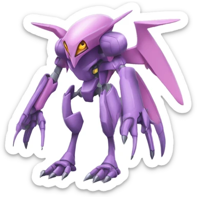  Cool Edgy Godly Digimon-Genesect-Palkia-Medabot full body sticker