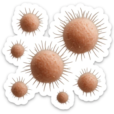 CELLULE DI ORMONI UMANI, IPERREALISTICI 4K, FLUTTUANO IN ARIA sticker