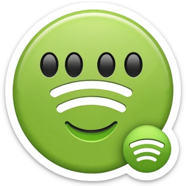 Spotify logo I want emoji  sticker