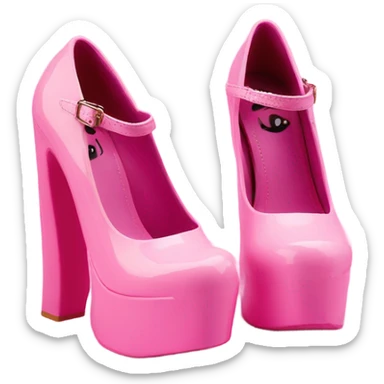 Platform UNIF heels pink sticker