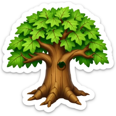Mighty oak sticker
