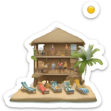 vacation with staff sticker