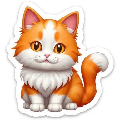 fake cartoon cat sticker
