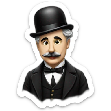 charlie chaplin en la pelicula del dictador sticker