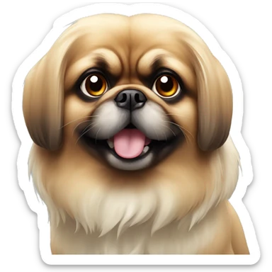 pekingese dog  sticker