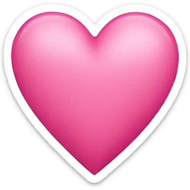 Pink heart sticker