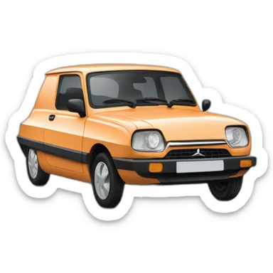 modern citroen ami sticker