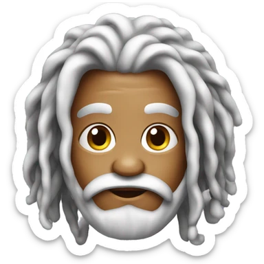 Santa Claus with dreadlocks sticker