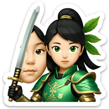 Emerald Samurai sticker