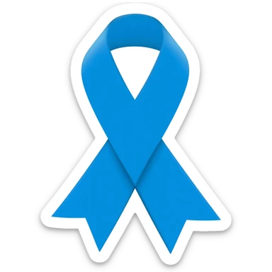 blue ribbon pin sticker