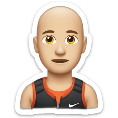 Skinhead in Nike sticker