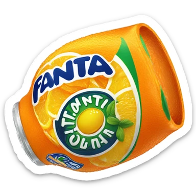 botella fanta sticker