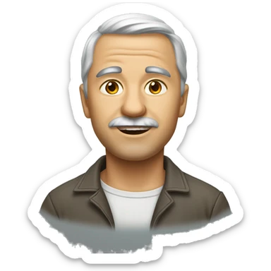 Mikulás sapkás hó párduc sticker