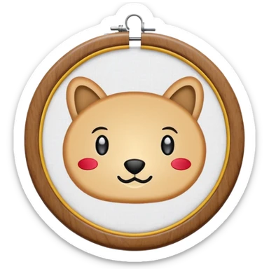 embroidery hoop sticker