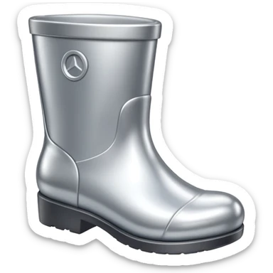 all silver toy boot sticker
