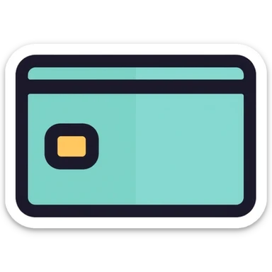 credit card with chip sticker