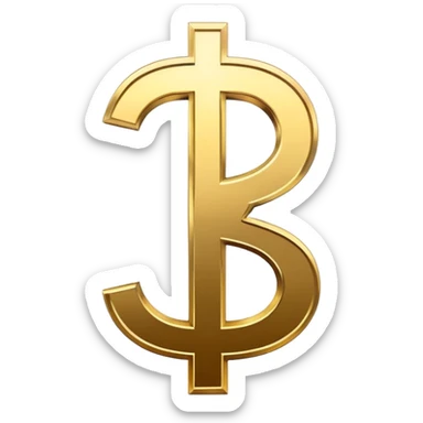 a dollar sign with a minus infront of it sticker