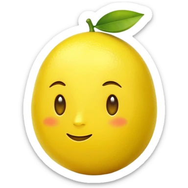 a mirrored 🍋 sticker