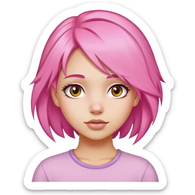 Love pink girl  sticker