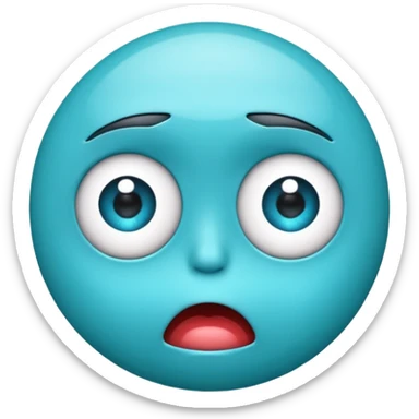 rolling eyes emoji sighing sticker