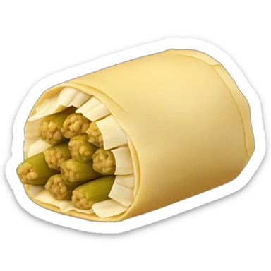 Un tamal con logo de tamales monroy sticker