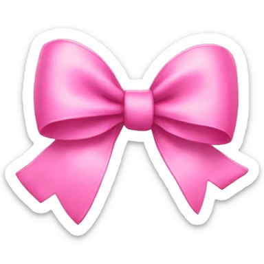 Pink bows sticker