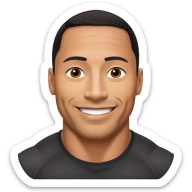 Dwayne The Rock Johnson sticker