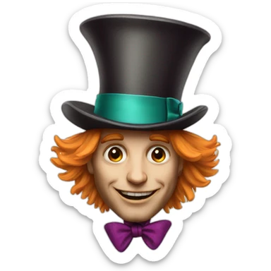 Mad hatter sticker