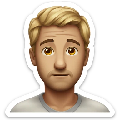 charming gaze portrait heartache portrait has headache sticker