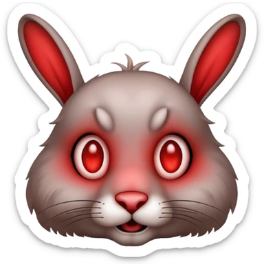 Exorcist rabbit sticker
