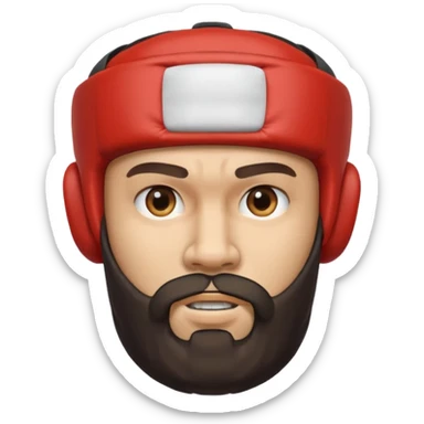 Boxer with headgear and beard























 sticker