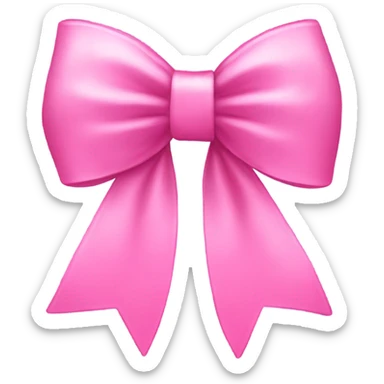 Pink coquette bow  sticker