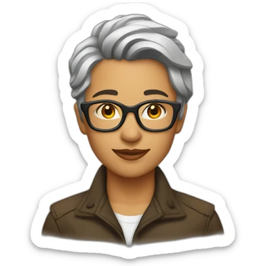 butch lesbian writer sticker