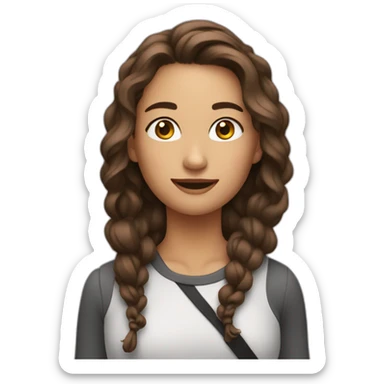 A beautiful 19 year old video editor  sticker