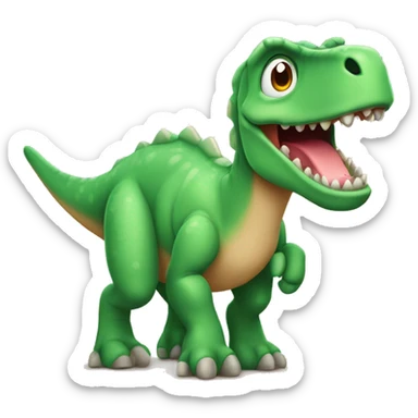 Dinosaure tout mignon mascotte sticker
