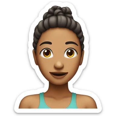 Girl fanning herself cause someone is attractive  sticker