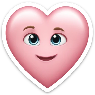 BABY PINK HEART sticker