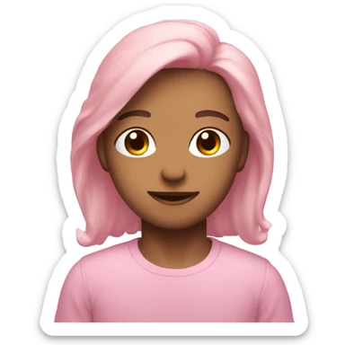 Pastel pink chris ta m s sticker