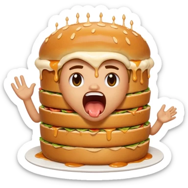 Kai Cenat yelling at torta sticker