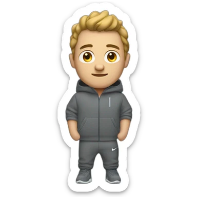 man in a nike techfleece sticker