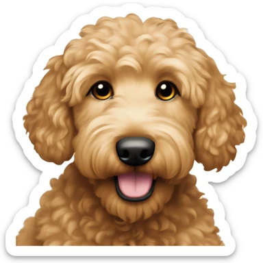 Goldendoodle named Jupiter sticker