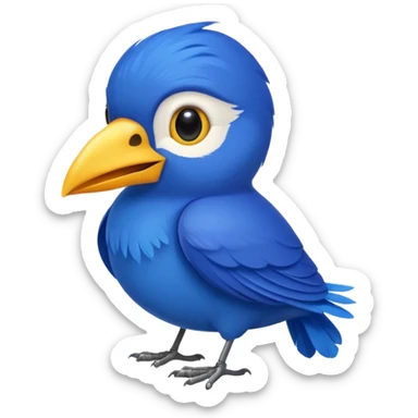 blue bird from brrazil sticker
