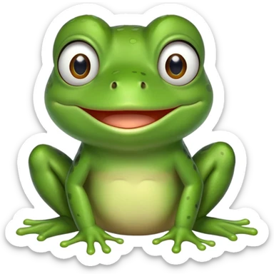 green frog meme character pepe sticker