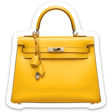 hermes kelly yellow bag sticker